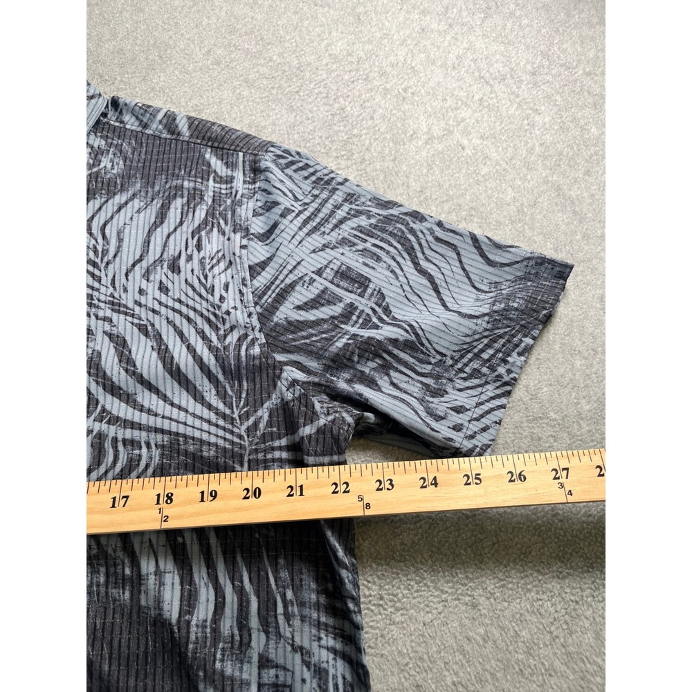 Roark Artifacts of Adventure Bless Up Marrakech Shirt Mens L Grey Zebra Print - Picture 6 of 9